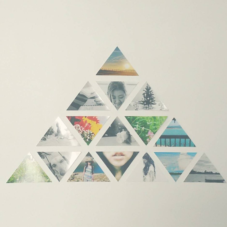 Коллаж треугольники