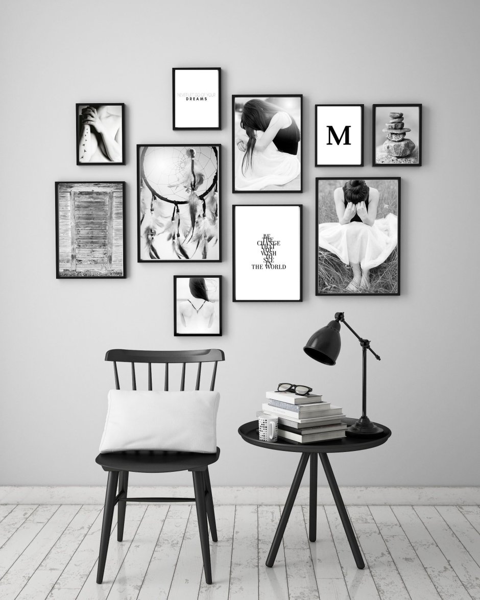 Черно белые постеры на стену (63 фото)