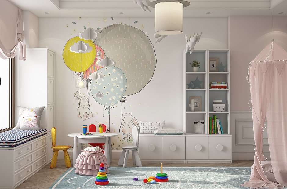 Стильные интерьеры детских комнат