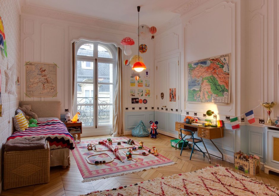 Детские комнаты в ретро стиле