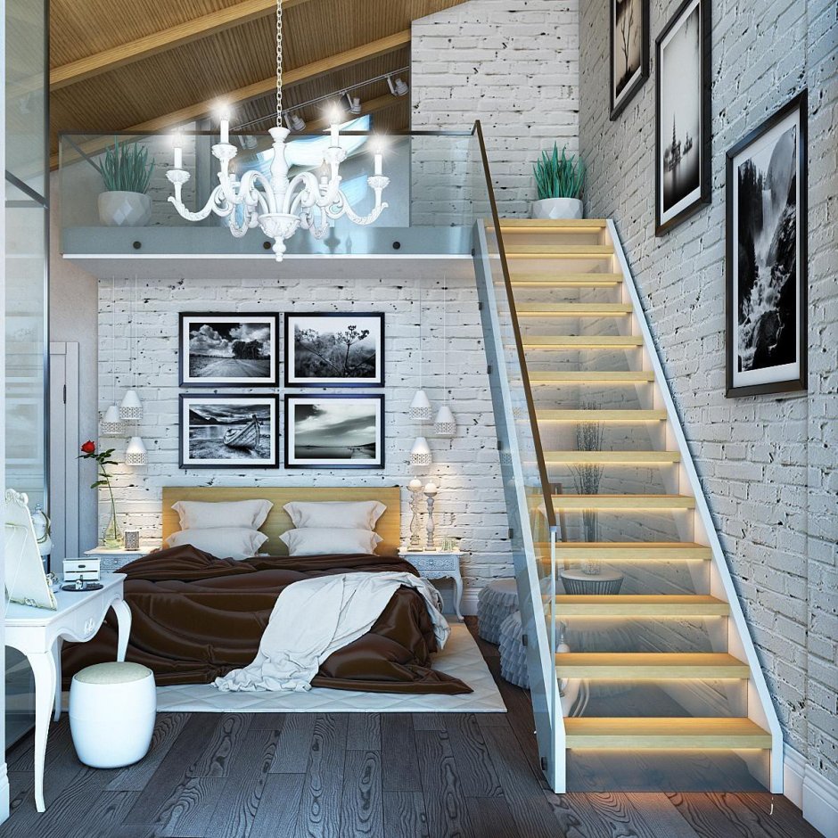 Проекты домов с красивой лестницей