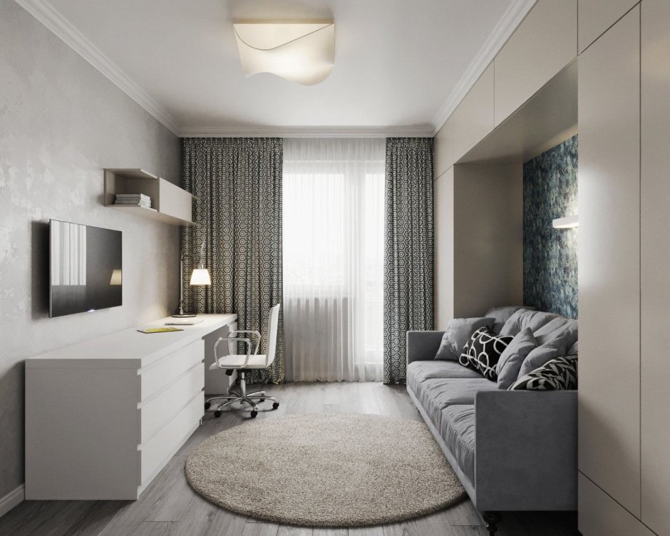 Дизайн трехкомнатной квартиры в панельном доме современный стиль 2020