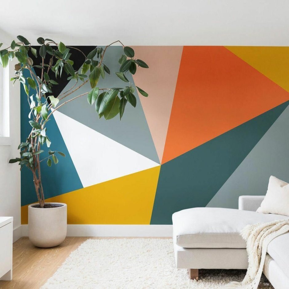 Дизайнерская окраска стен