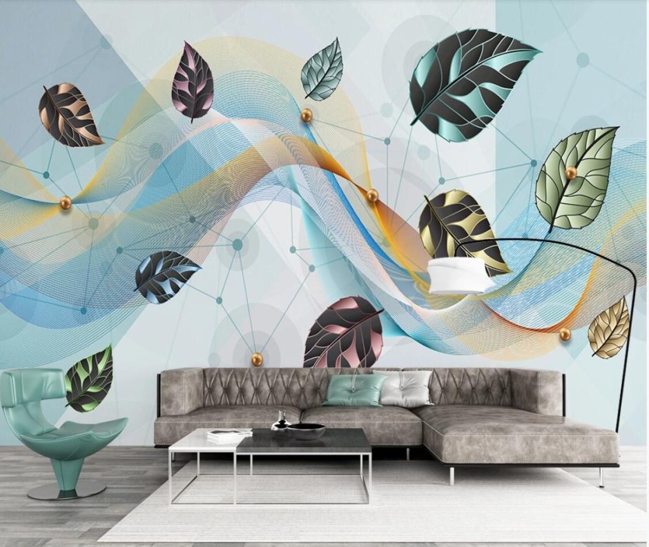 Абстрактная роспись стен