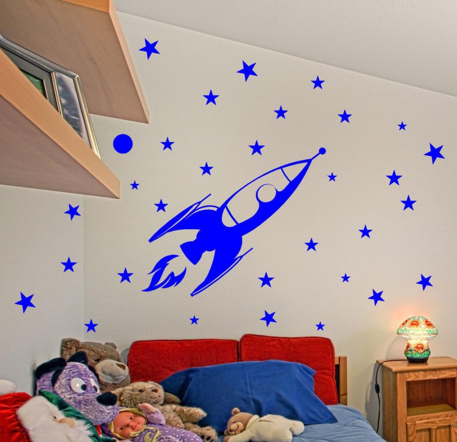 Панно на стену в детскую комнату космос