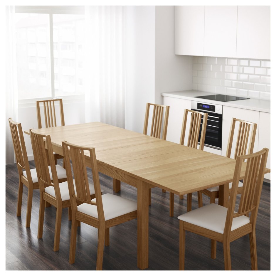 Мебель для кухни от ikea столы и стулья БЬЮРСТА