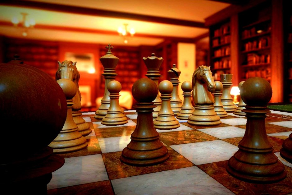Фото шахматистов за игрой