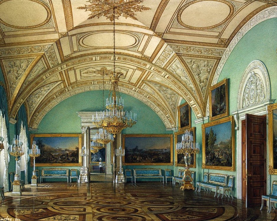 Малиновая гостиная Гатчинского дворца