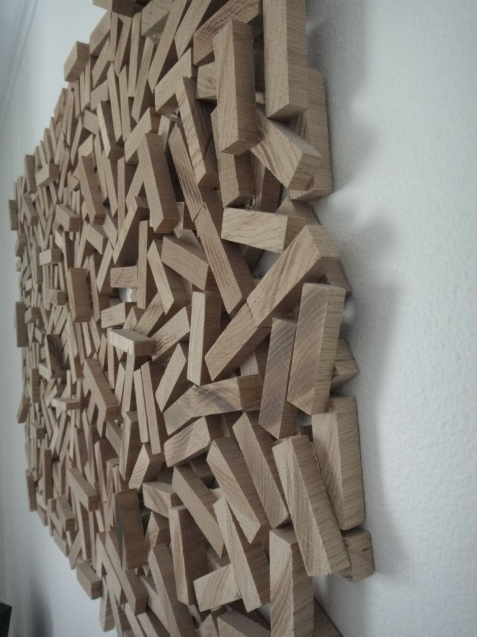 Декор из деревянных брусков