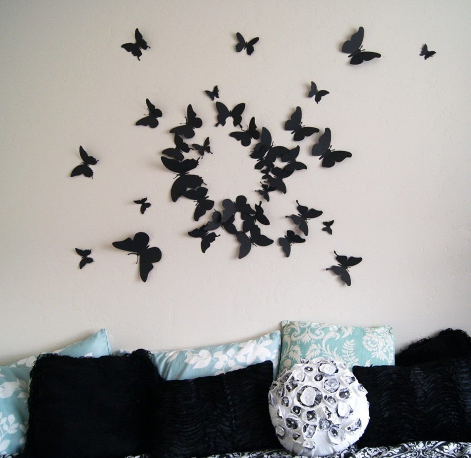 Бабочки для украшения комнаты