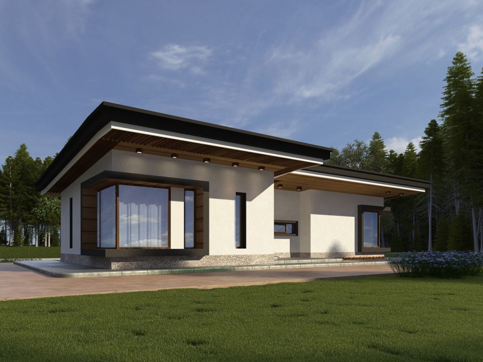 Дом с односкатной крышей проекты до 100 кв.м