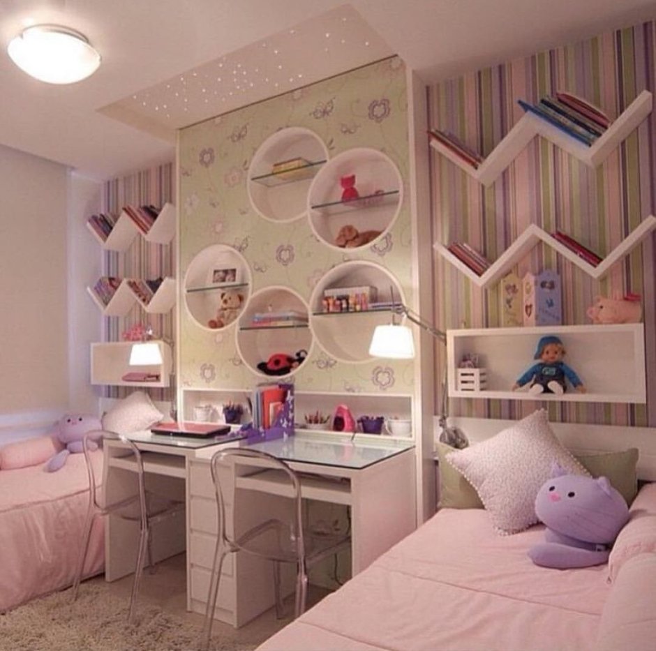 Современная детская комната для девочки