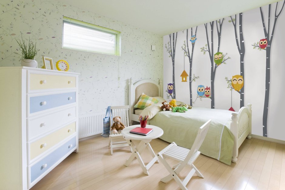 Детская комната в пастельных тонах