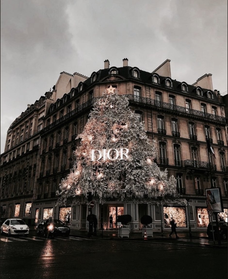 Новогодний Париж Эстетика