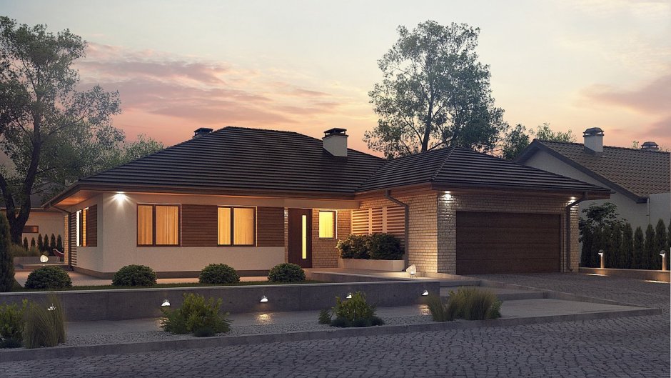 Z500 проекты одноэтажных домов с гаражом