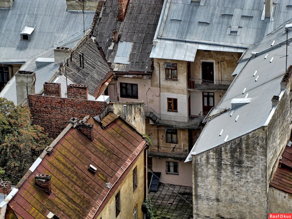 Крыши домов в Европе