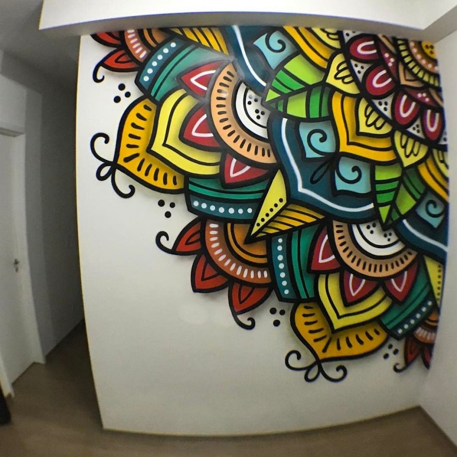 Стилизованная роспись стен