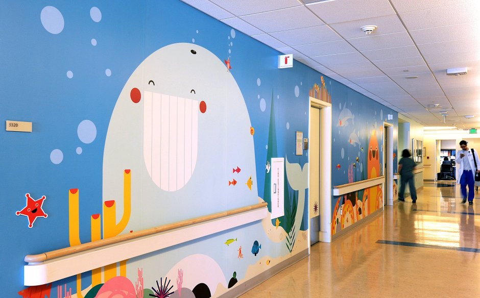 Роспись стен в детской больнице