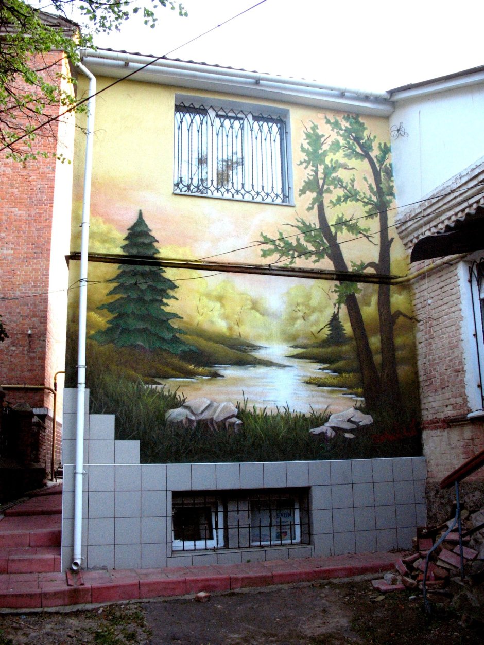 Роспись фасадов домов