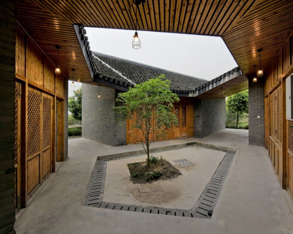 Японский дом с двориком