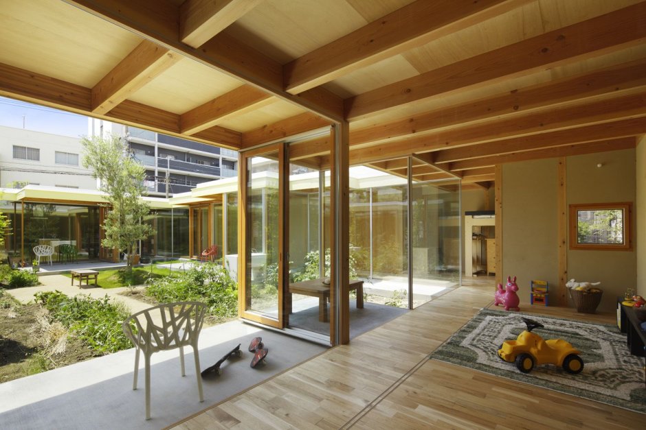 Японские дома с внутренним двориком