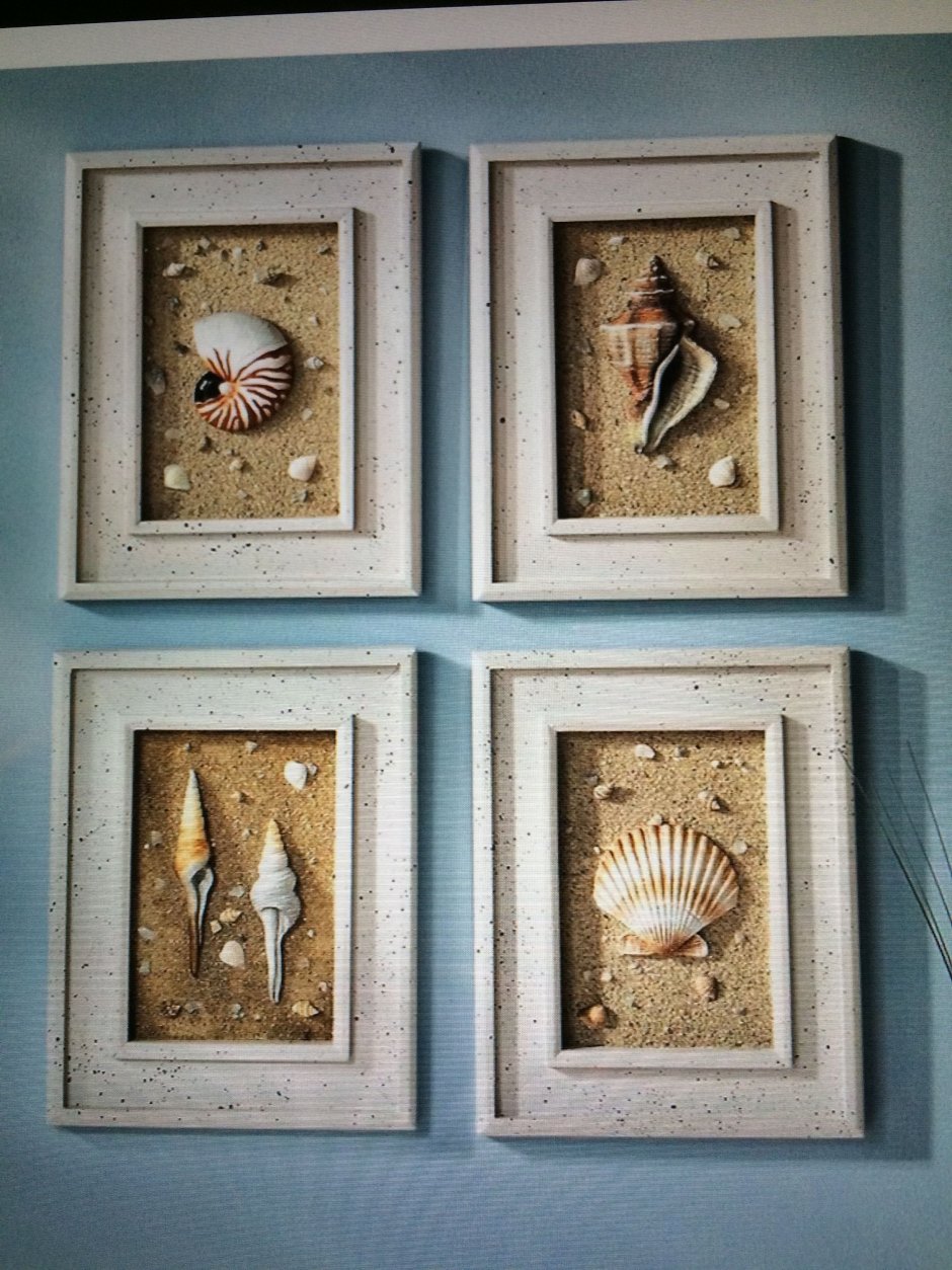 Панно с морскими ракушками