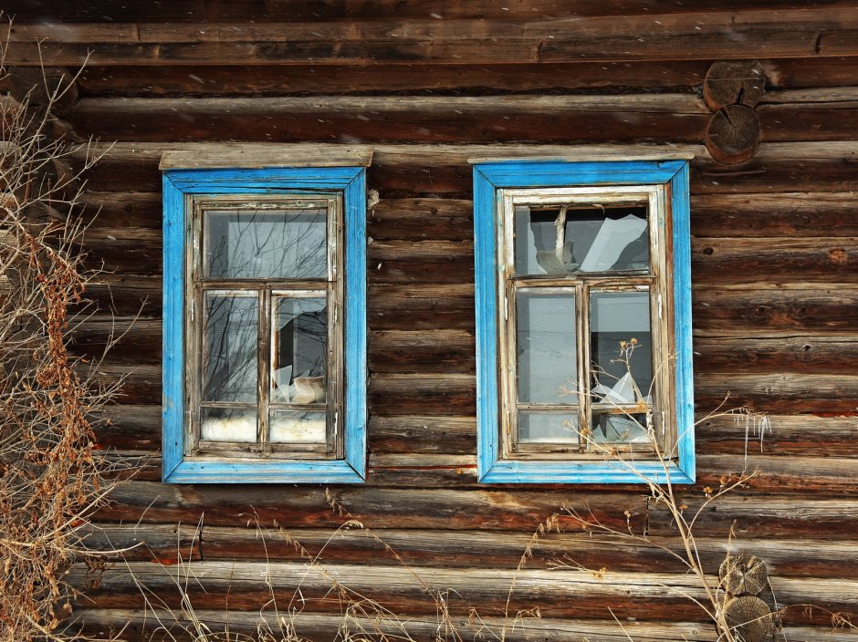 Двойное окно старое