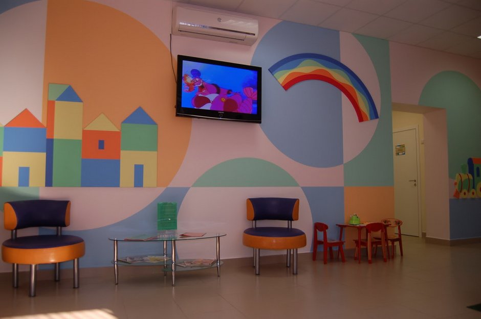 Цвет стен в детском саду