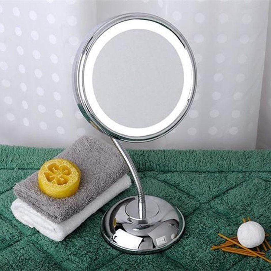 Комплект для ванной комнаты с зеркалом стеклянный