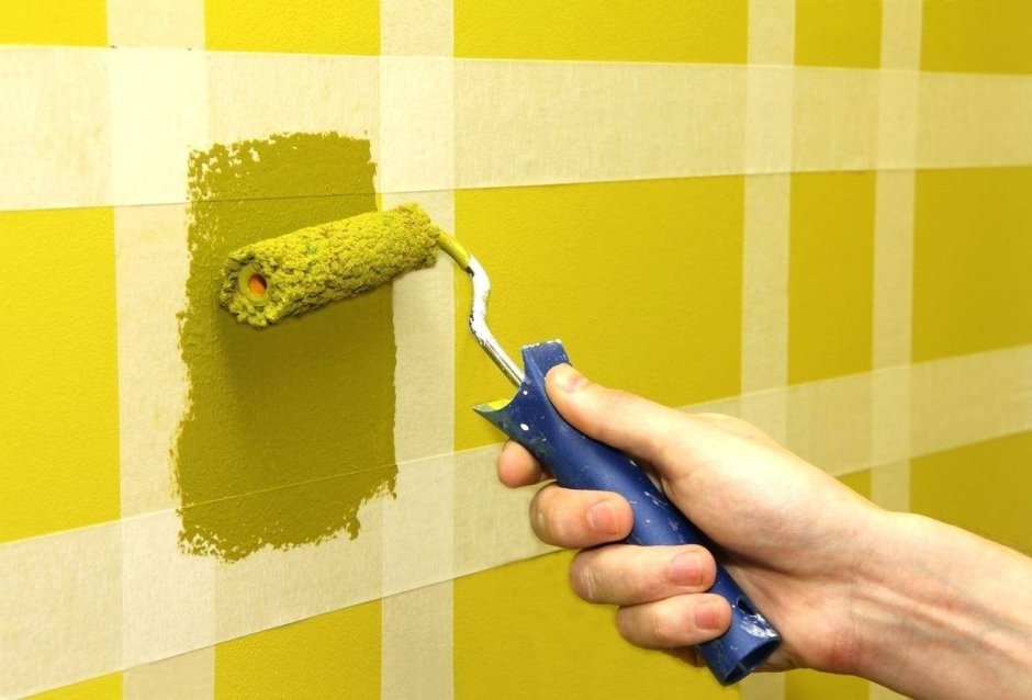 Необычная покраска стен водоэмульсионной краской