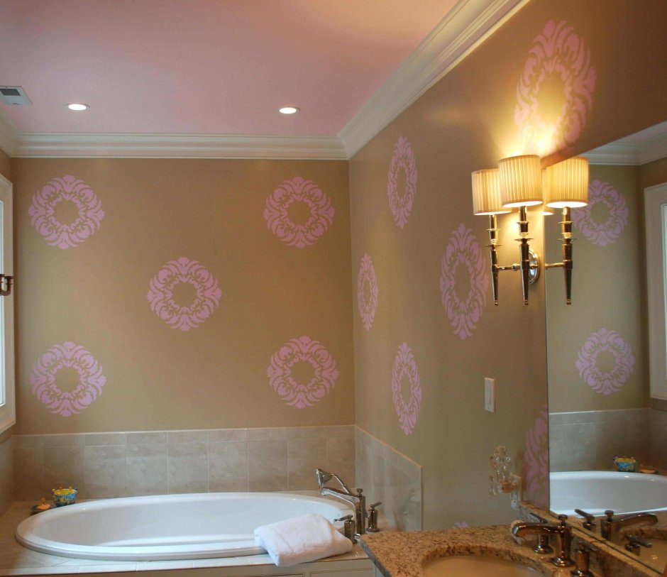 Ванная комната в пастельных тонах