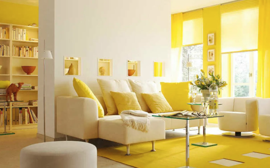 Эстетичные желтые комнаты