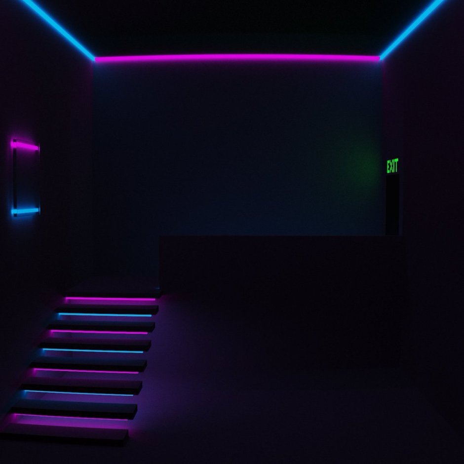 Комната с RGB подсветкой игровая
