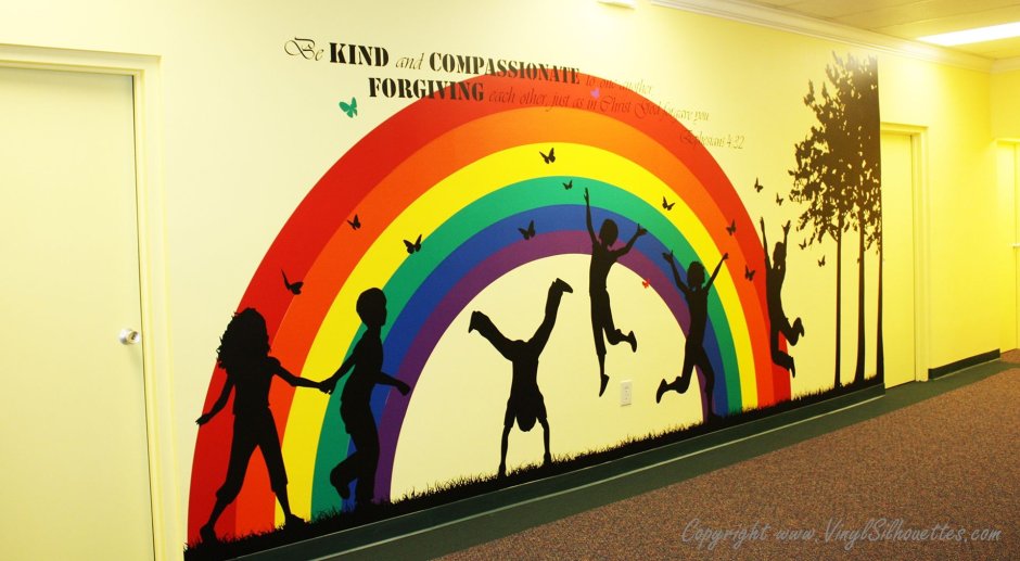 Роспись стен школьных коридоров