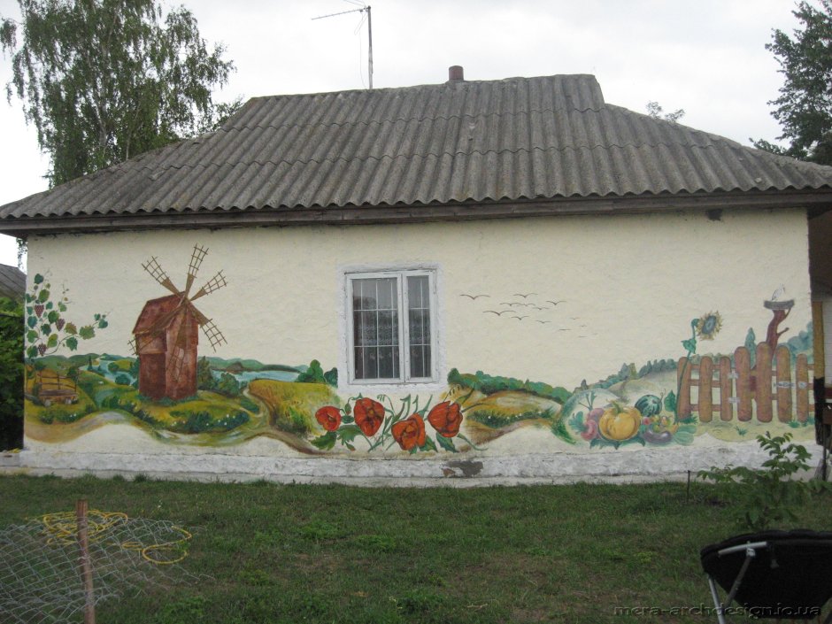 Роспись стен в частных домах