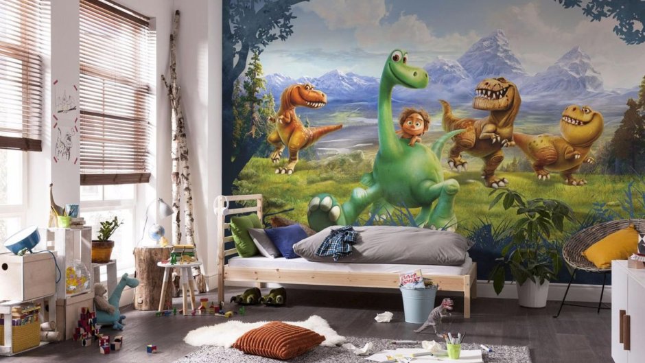 Комната для мальчика динозавры