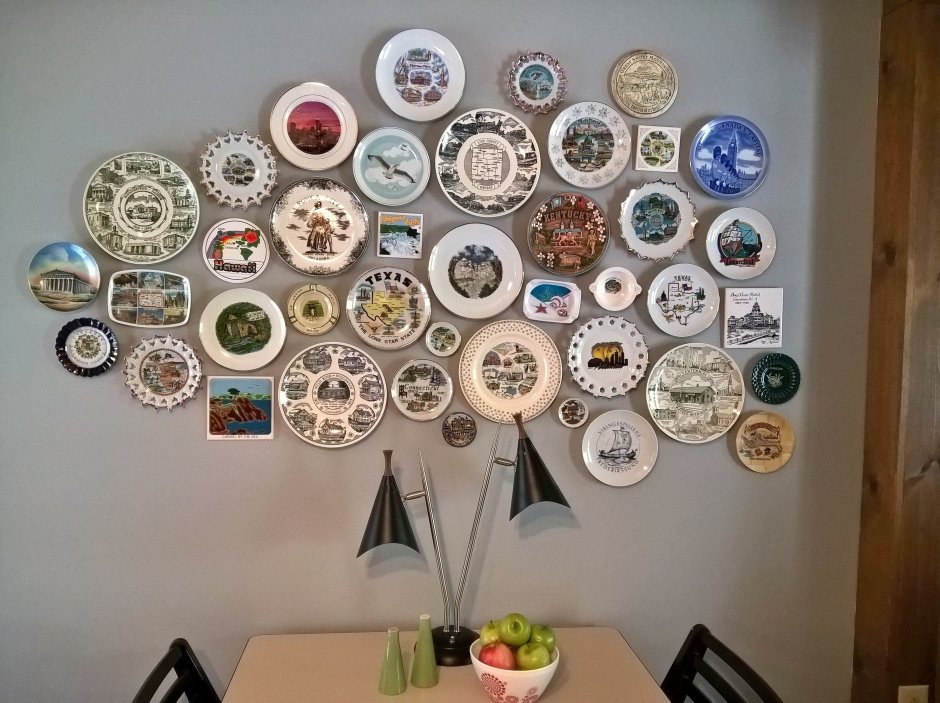 Винтажные тарелки на стену
