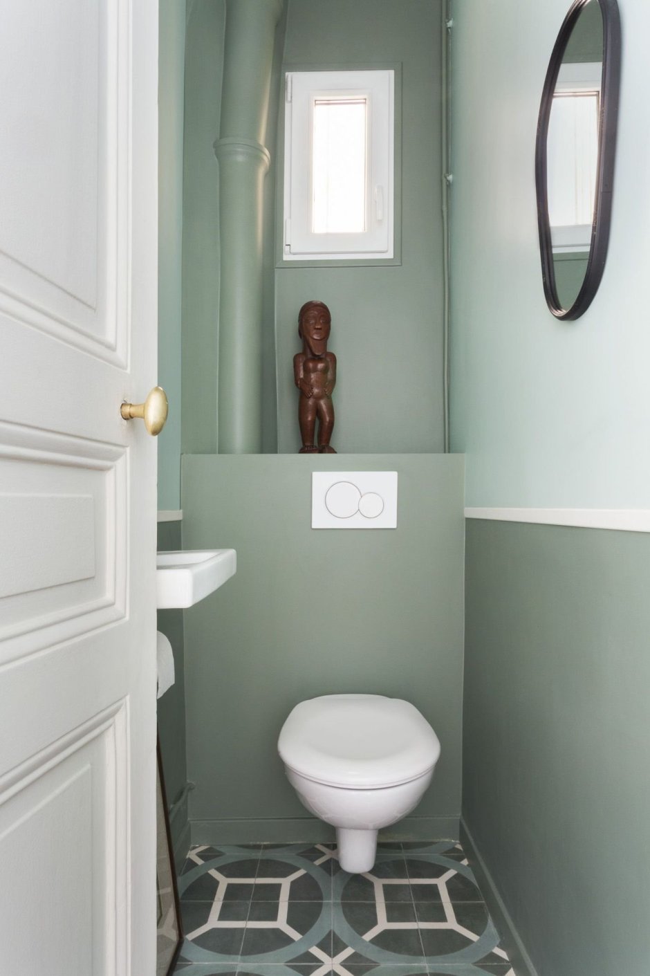 Идеи покраски стен в туалете (63 фото)
