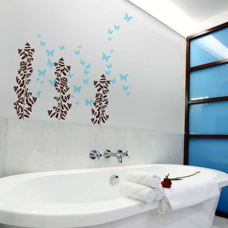 Идеи декор стен в ванной комнате
