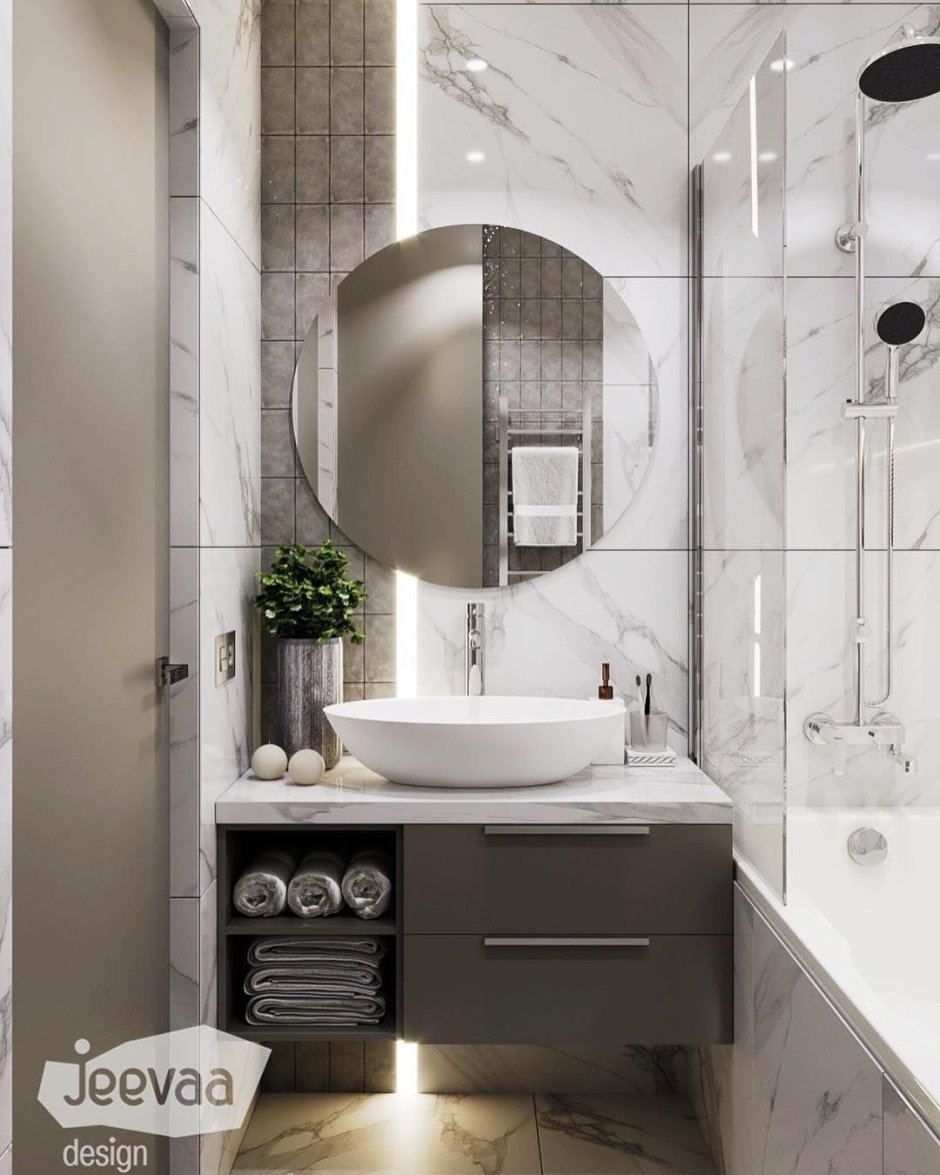 Дизайн ванны комнаты раздельные