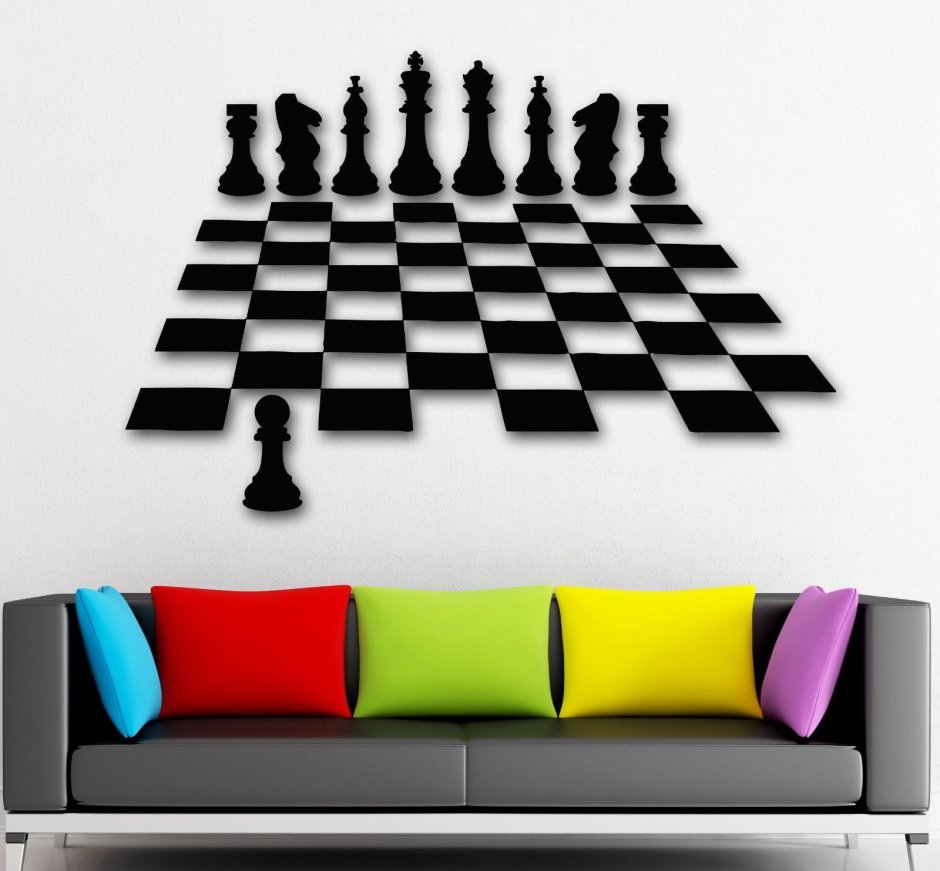 Интерьер в шахматном стиле