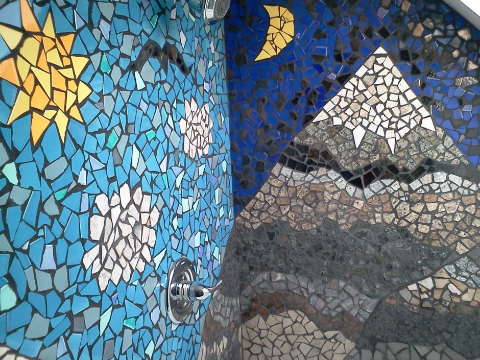 Мозаика из осколков керамической плитки своими руками
