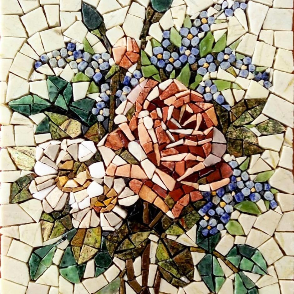 Мозаика из битого кафеля