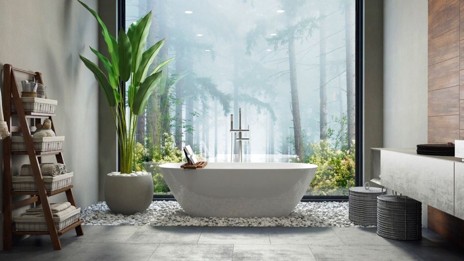 Ванная комната красивый нежный дизайн