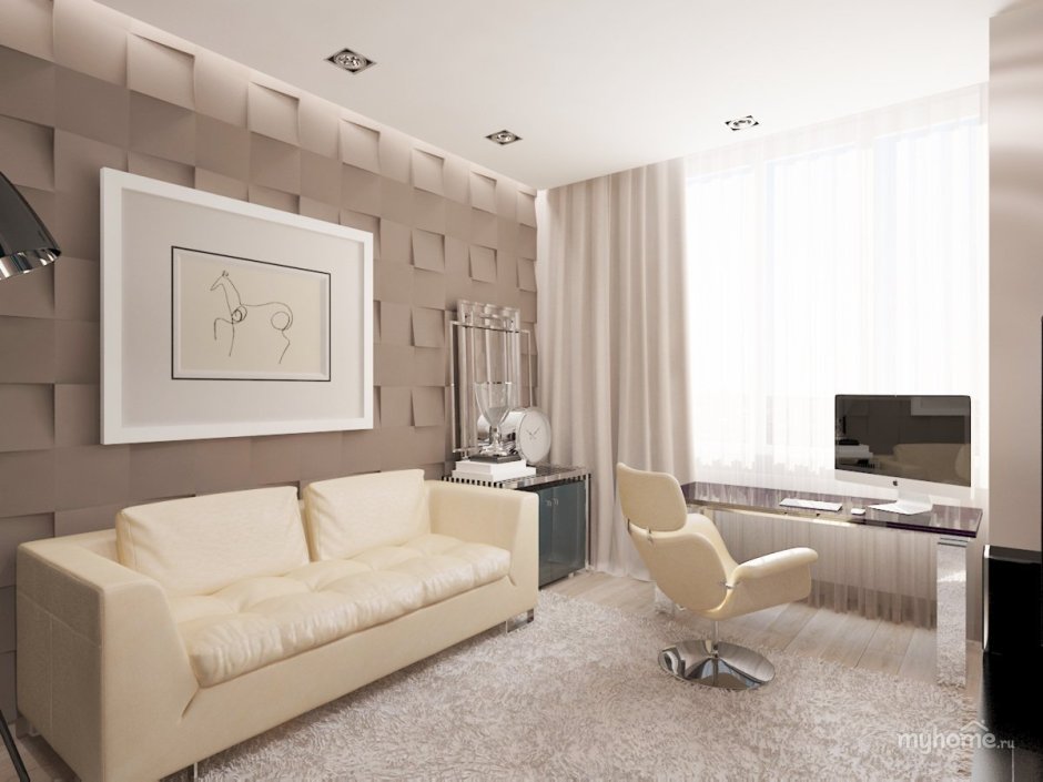Комната в современном стиле с диваном