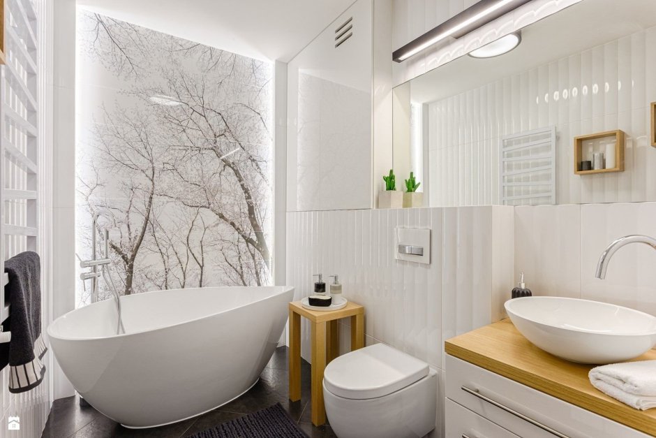 Ванная комната в стиле Сканди