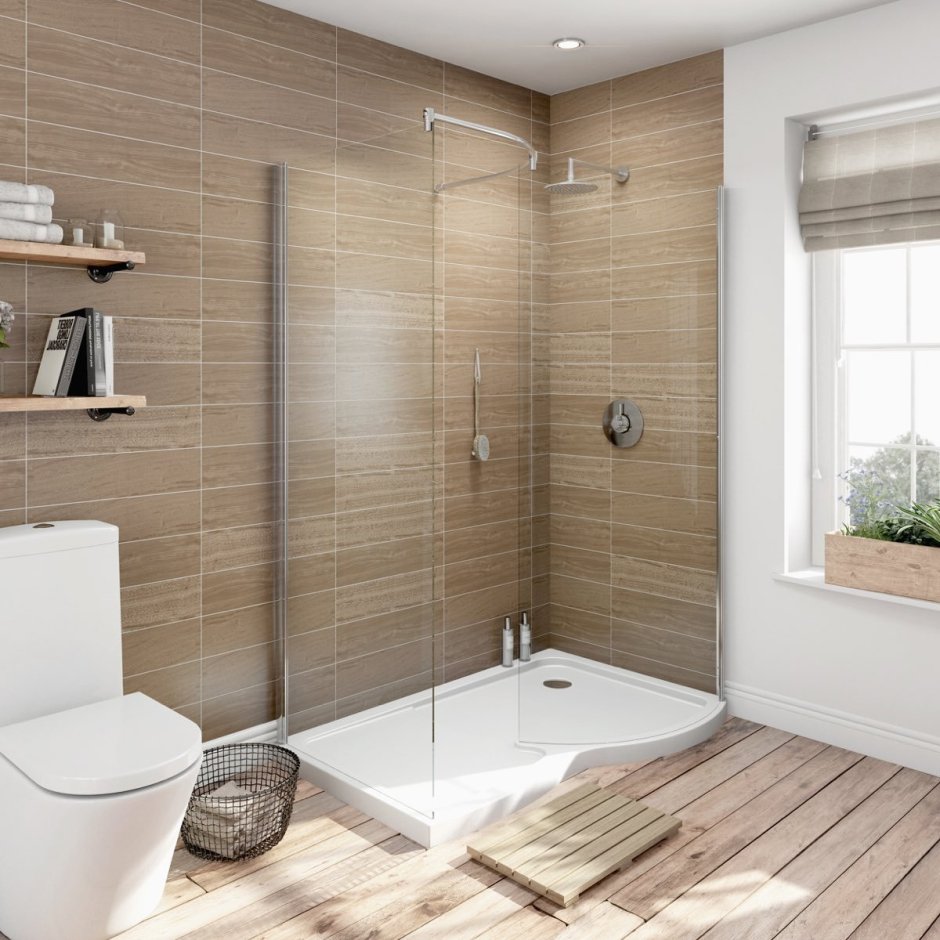 Современные ванные комнаты дизайн с душевой (75 фото)