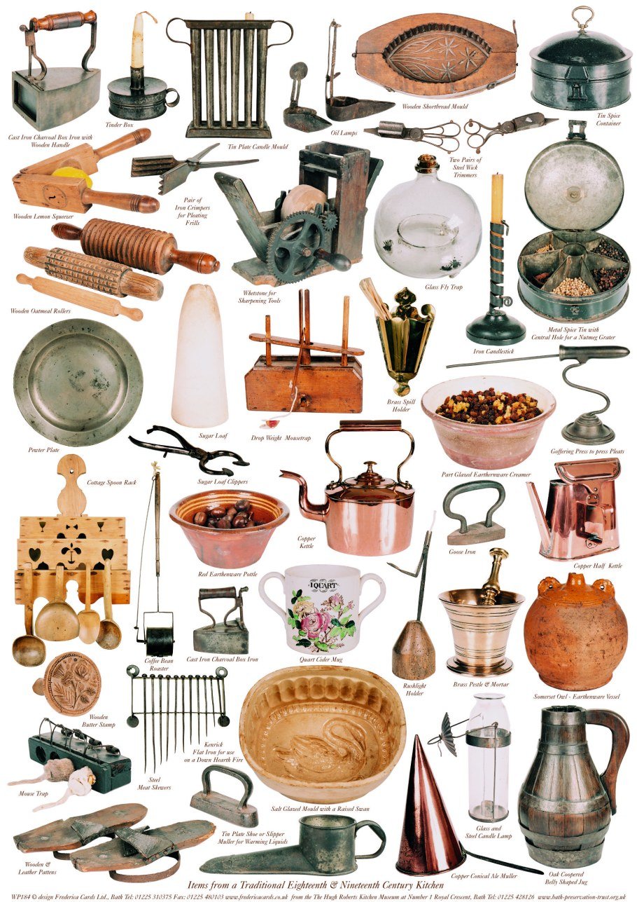 Старинная посуда и кухонные предметы