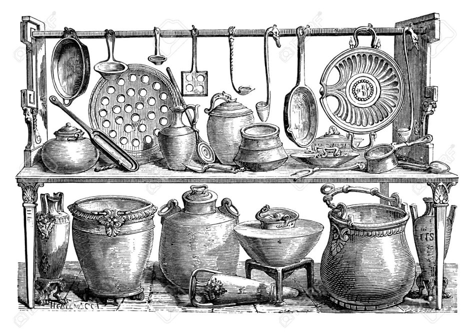Кухонная утварь древности