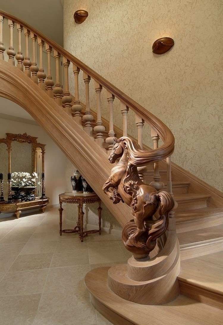 Красивые деревянные лестницы